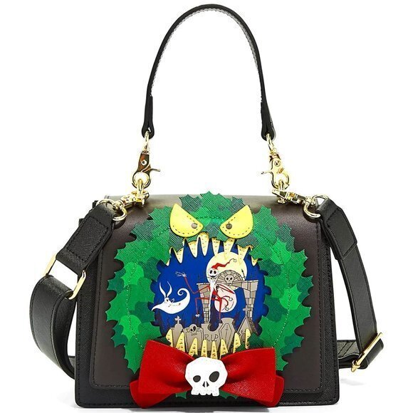 Loungefly Disney The‎ Nightmare Before Christmas Wreath Handbag Exclusive - Picture 1 of 4